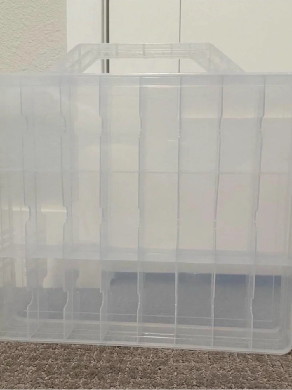 48 Bottle Nail Polish Organizer Case Clear Double-Sided Storage